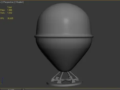 CAS RADAR DOME 3D model