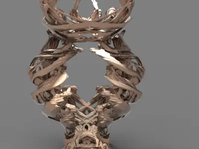Siren Dance sculpture 5  3D model