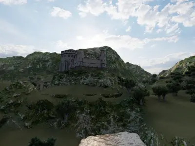 Medieval Castle 3D model 6