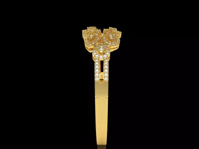 Art Deco Bracelet 22 3D print model