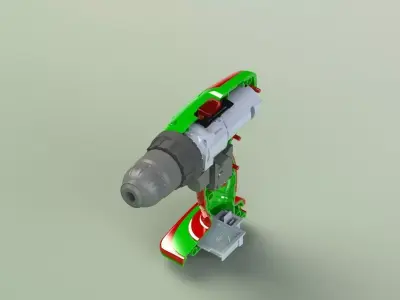 cordless hand drill 3D model