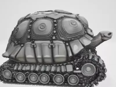 Turtle Tank Creature 3D model