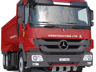Mercedes Actros Dumper 3D model