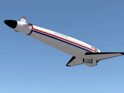 HOTOL Spacecraft Low-poly 3D model