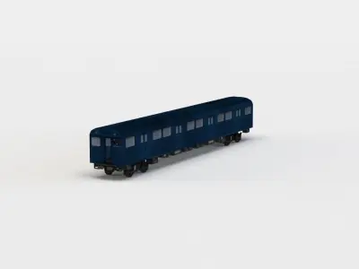 Subway train Low-poly 3D model buy