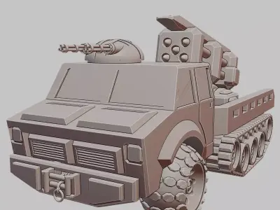 ARTA Attacker 3D Printable Modern Armored Combat Vehicle 3D print model