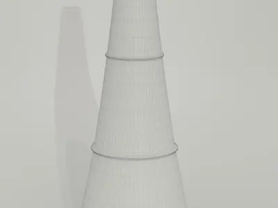 Traffic Cone Low-poly 3D model purchase