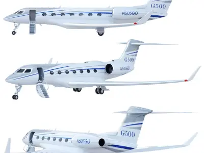 Aircraft  G500 3D model
