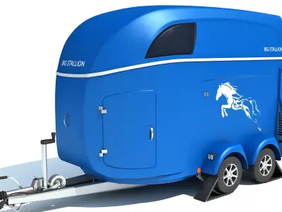 Horse Transport Trailer 3D model