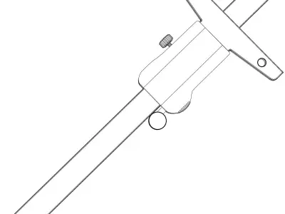 Digital Depth Gauge 3D model