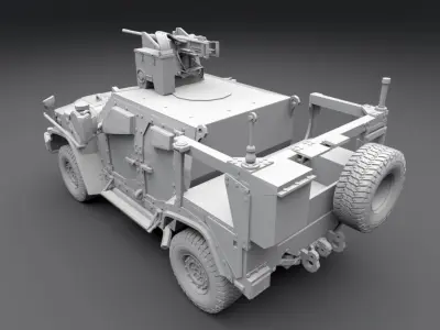 OSHKOSH JLTV CROWS Scale model 3D print model