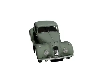 1935 Race Car Low Poly Optimized Vintage Racing Vehicle Asset Low-poly 3D model