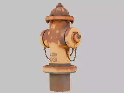 Rusty Steampunk Asset Low-poly 3D model