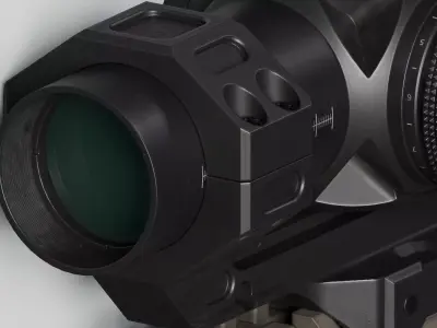 Vortex AMG 1-10x24 FFP LPVO Scope Low-poly 3D model
