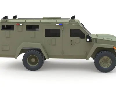 Lenco BearCat G3 2020 Low-poly 3D model