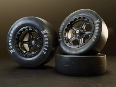 Hoosier racing wheels 3D model