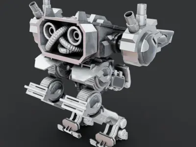 Mech 14 - Read Description Low-poly 3D model