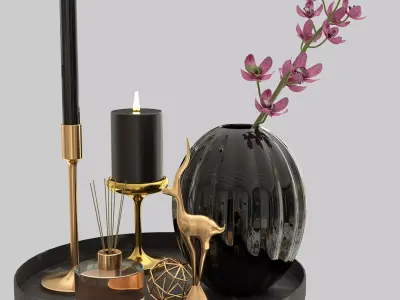 decor set 01 Free 3D model