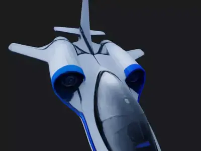 Electric Aircraft 3D Model 3D model