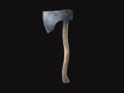 Medieval Axe V01 Low-poly 3D model