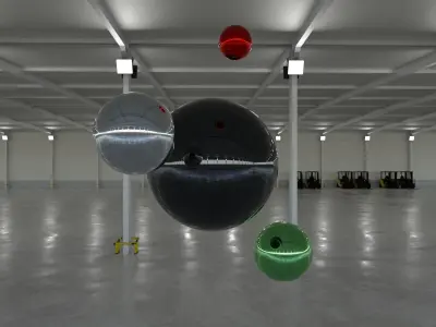 HDRI - Warehouse Interior 5c - 8192x4096 - 2 versions Texture