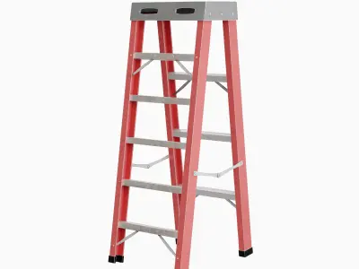 Ladder 05 Low-poly 3D model
