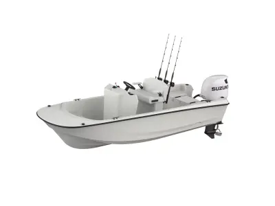 5 Meter Fishing Boat 3D model