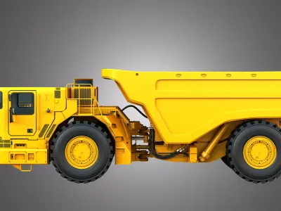 AD63 Underground Mining Dump Truck 3D model