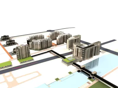 Multi Residential 3D model 37