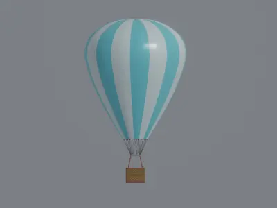 Hot Air Balloon 3D model 3