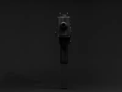 Mac 10 Low-poly 3D model get