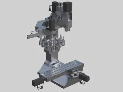 Homemade CNC milling machine 3D model