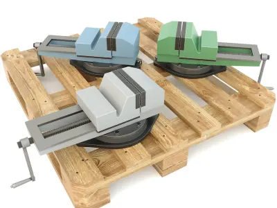 Machine tool table vise press 3D model