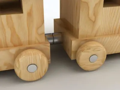 Toy Train 1 3D model