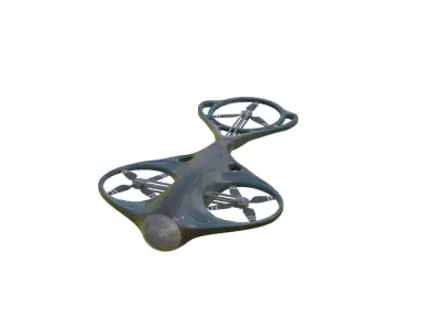 Surveillance Drone Low-poly 3D model by arupsaha20156