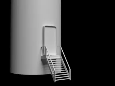 Wind Turbine 3D model 4