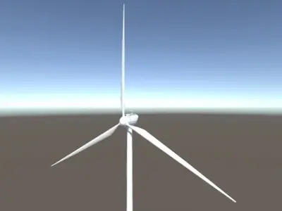 Low-Poly Wind Turbines Pack Low-poly 3D model