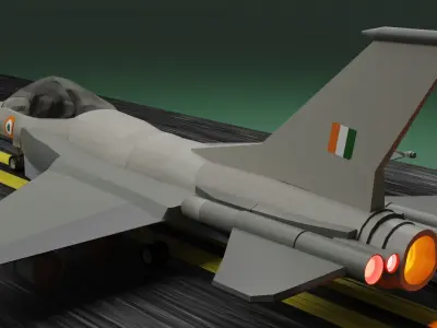 Indian Fighter Jet  Free low-poly 3D model