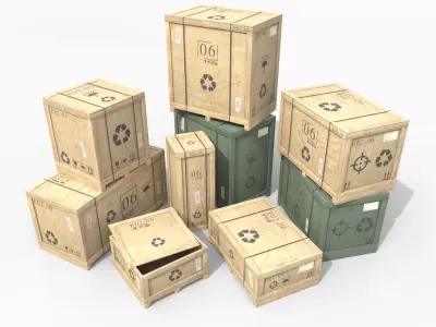 Customizable Wooden Crate Set - Variety Pack