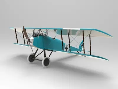 Halberstadt D series 3D model purchase