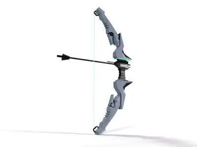 Sci-Fi Yumi Bow and Arrow - Yumi Style Low-poly 3D model