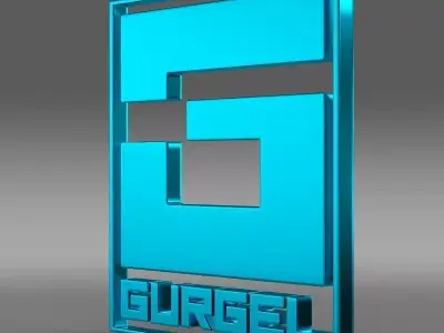 gurgel logo 3D model by Sergey