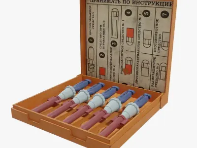 AI-2 first aid kit Low-poly 3D model