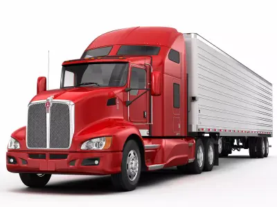  Kenworth T 660 Semi Trailer 3D model