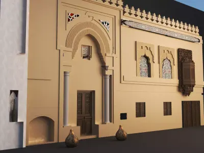 Historical Exterior  Low-poly 3D model