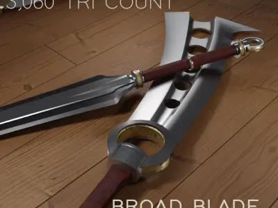 Melee Weapon Pack Low-poly 3D model