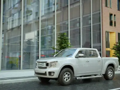 Generic Pickup v13 Low-poly 3D model