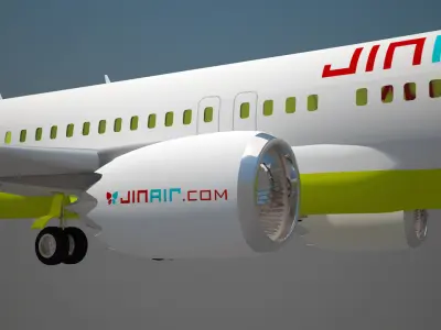 Jin Air Boeing 737 Max 8 3D model