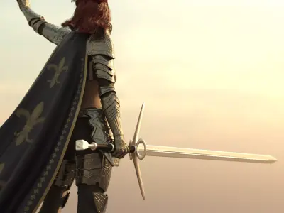 Greatsword Loops Guard for G8F 3D model