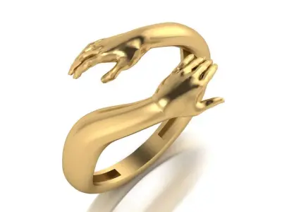 hug ring 3D print model